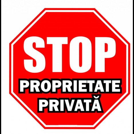 Placuta stop proprietate privata